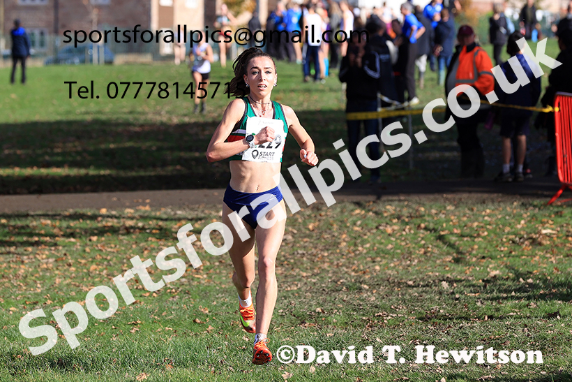 Senior women, 2024 Northern Cross Country Relays, Graves Park, Sheffield.   Photo: David T. Hewitson/Sports for All Pics